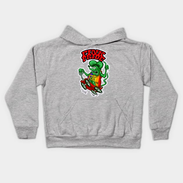 Rat Fink pride Kids Hoodie by Biomek